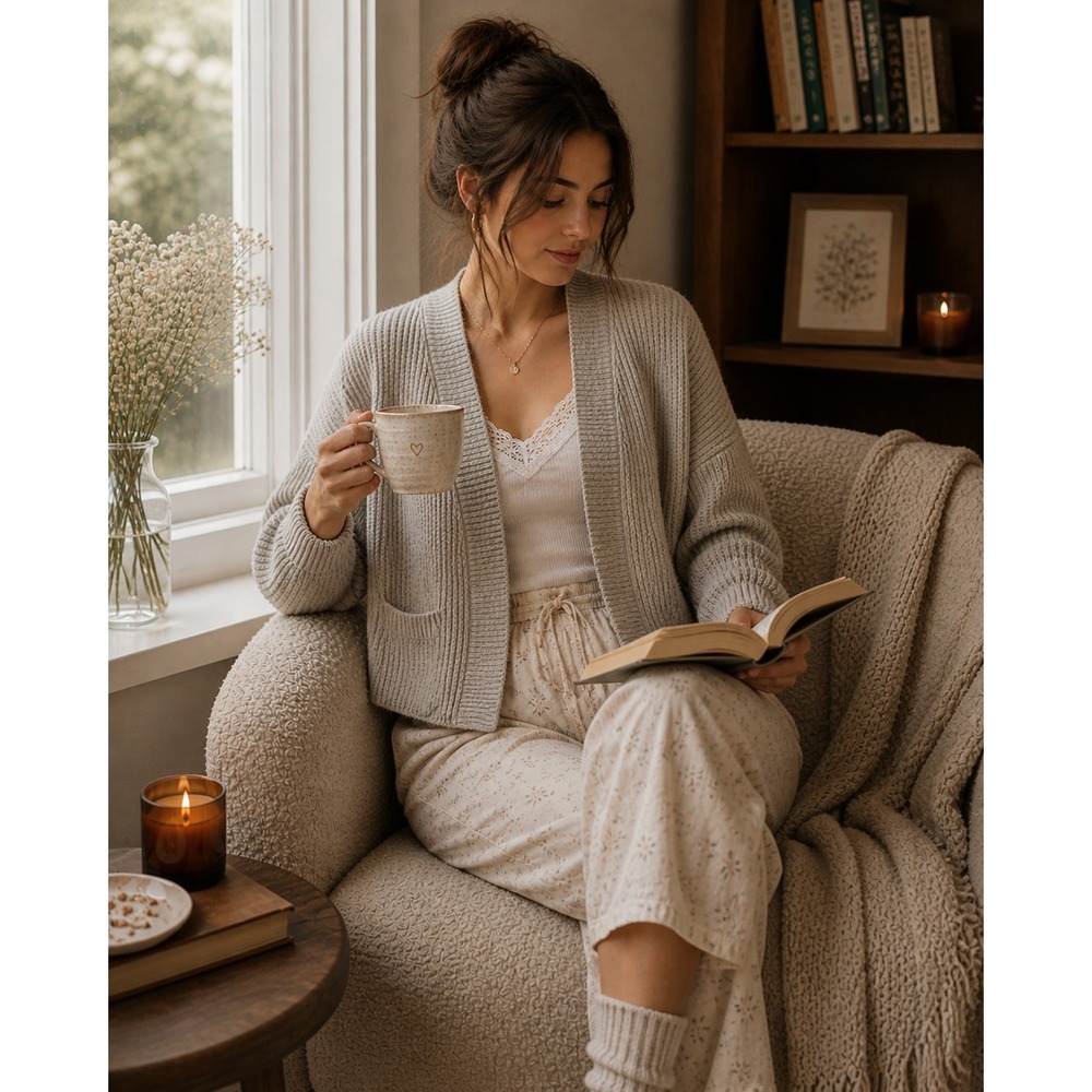 Nap 100% Cashmere Ribbed Cardigan Oatmeal Beige Open Front Oversized Medium‎